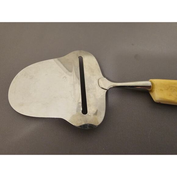 Vintage SPAR Norge Stainless Steel Cheese Slicer/Server - Antler Handle - Norway - Picture 7 of 7